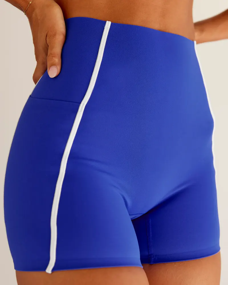 Power Ultra High-Rise 4" Short Pockets - Electric Indigo