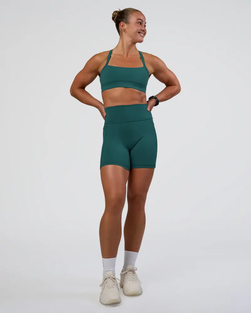 Fusion Ultra High-Rise 6" Short Pockets - Transformative Teal