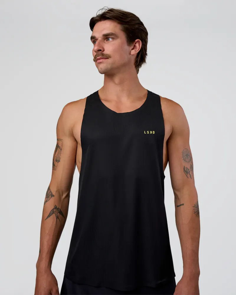 Race Day Tank - Black-Yellow Fizz