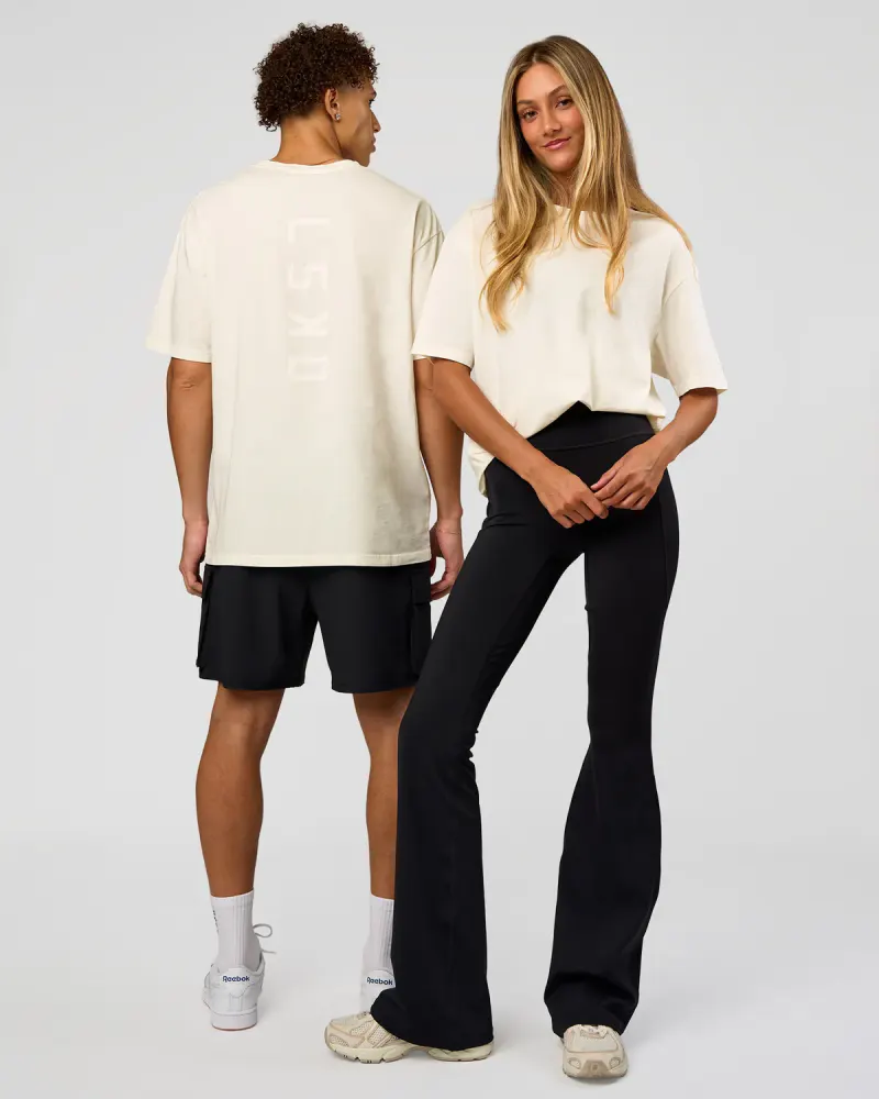 Shadow Mode FLXCotton Oversized Tee - Off White Washed
