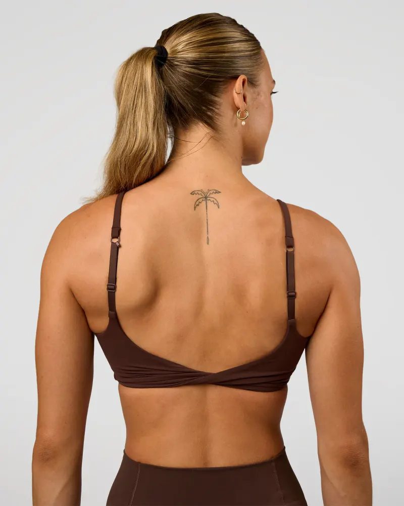 Twist Sports Bra - Hot Chocolate