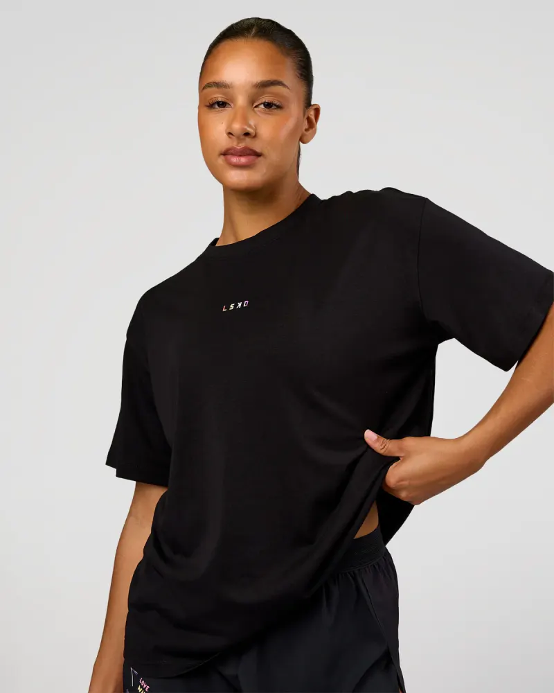 Pride Go-To FLXCotton Oversized Tee - Black