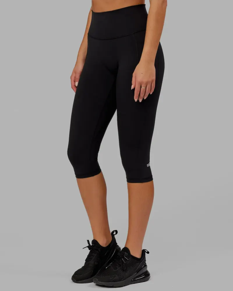 O.G. Fusion Ultra High-Rise 3/4 Legging Pockets - Black