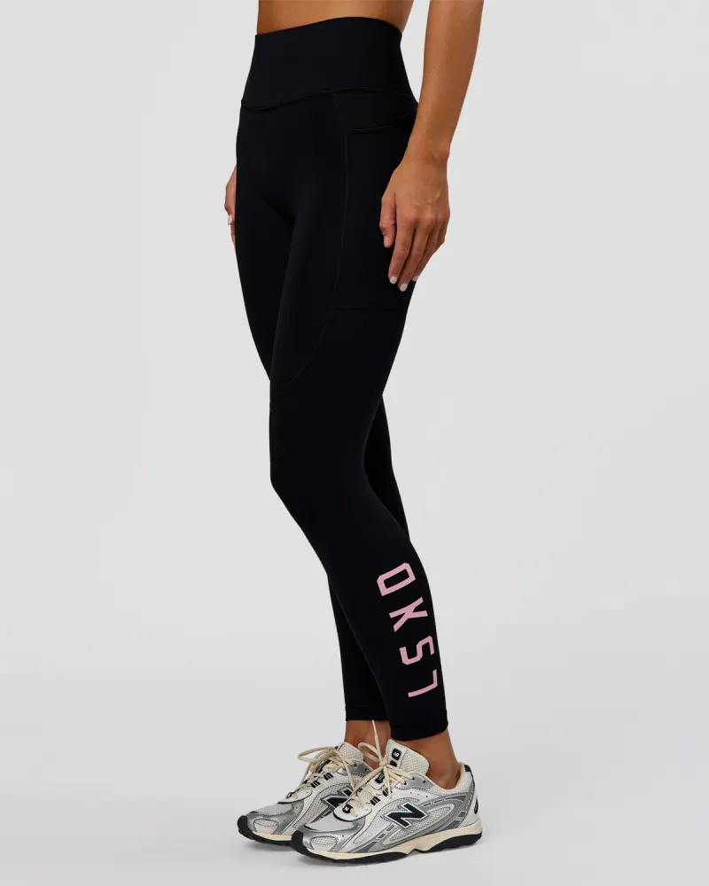 Rep Ultra High-Rise Full Length Legging Pockets - Black-Marshmallow