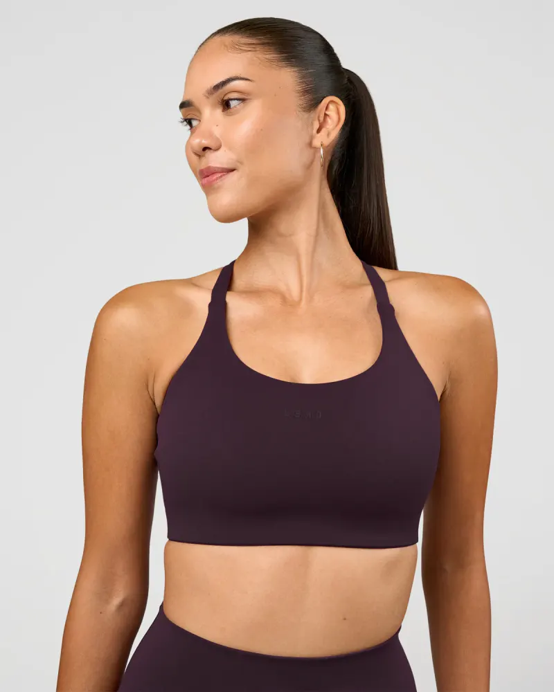 Twist Sports Bra D/DD/E - Midnight Plum