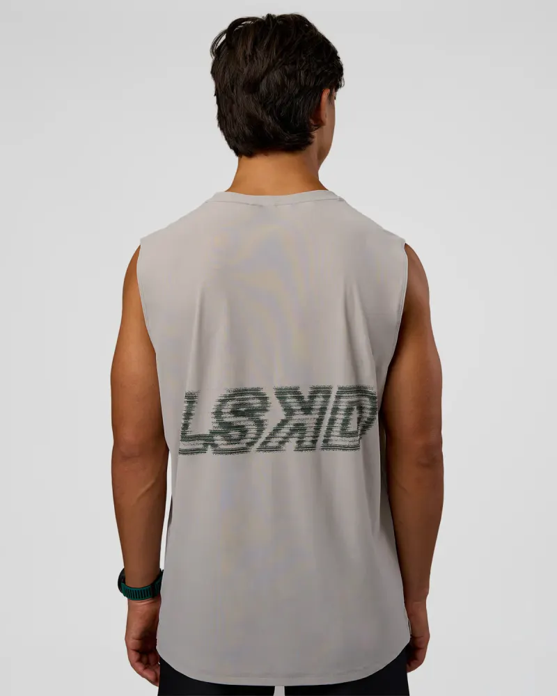 Cadence MicroMotion Muscle Tank - Alloy-Carbon Green