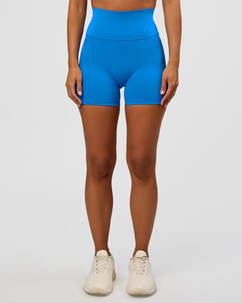 Fusion V-Contour Ultra High-Rise 4" Short Pockets - Palace Blue