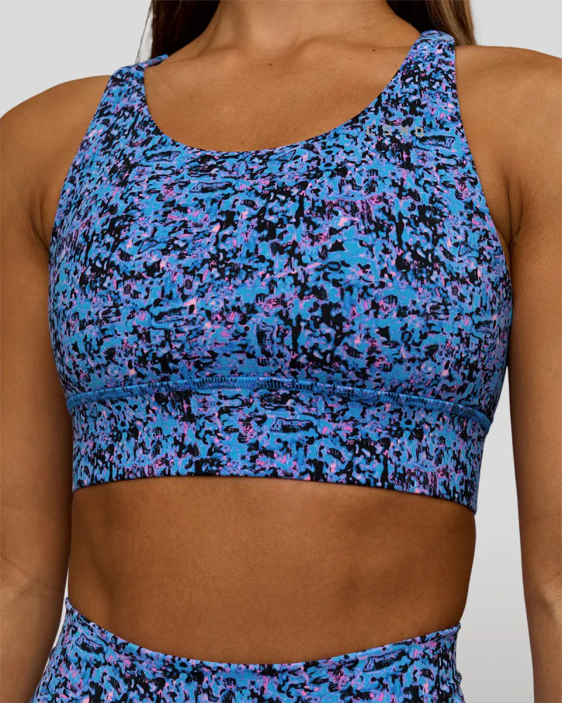 Accelerate Sports Bra - Energy Print Blue Multi