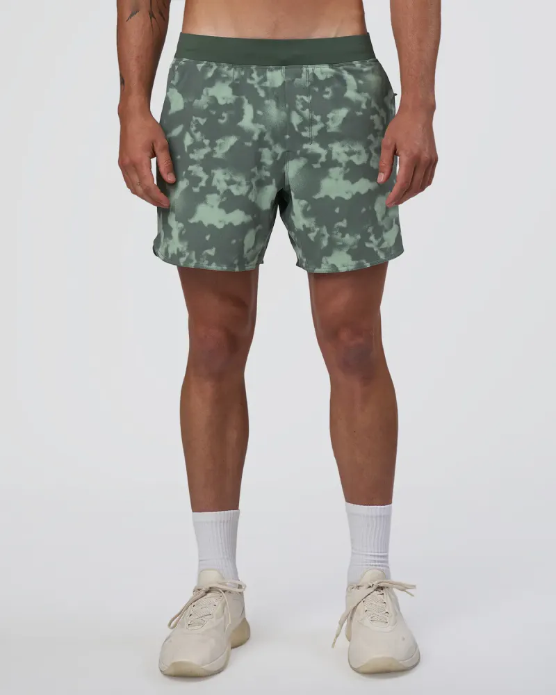 Lift 6" Short - Washed Camo Carbon