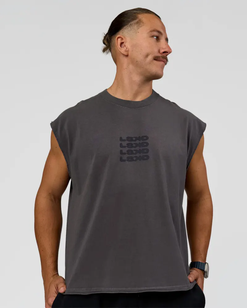 Move Fast Heavyweight Boxed Tank - Dark Storm Washed