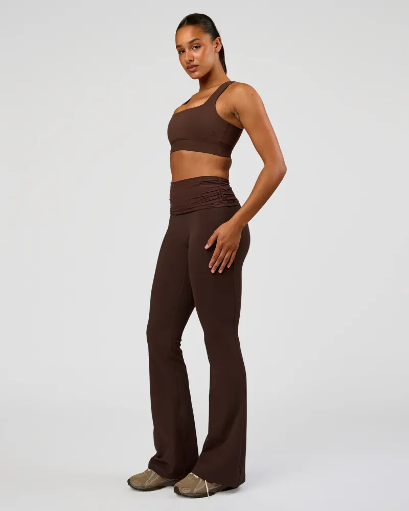 CF Fold Over High-Rise Flared Legging Tall  - Hot Chocolate