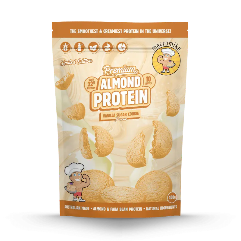 Vanilla Sugar Cookie Premium Almond Protein (400g Bag)