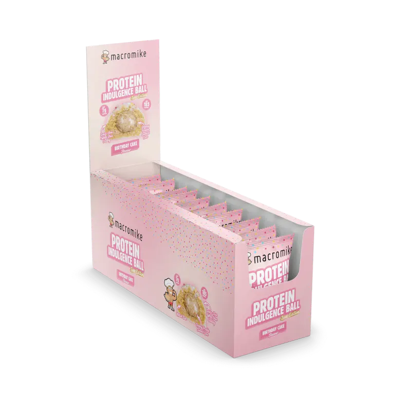 Birthday Cake Protein Indulgence Ball (Box of 12 x 40g)
