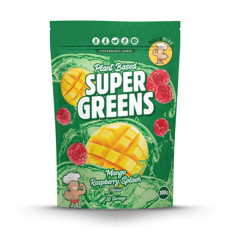 Mango Raspberry Splash Super Greens (300g Bag)