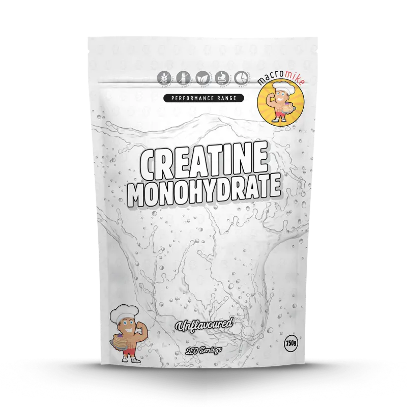 Unflavoured Creatine Monohydrate (750g Bag) – 250 Serves