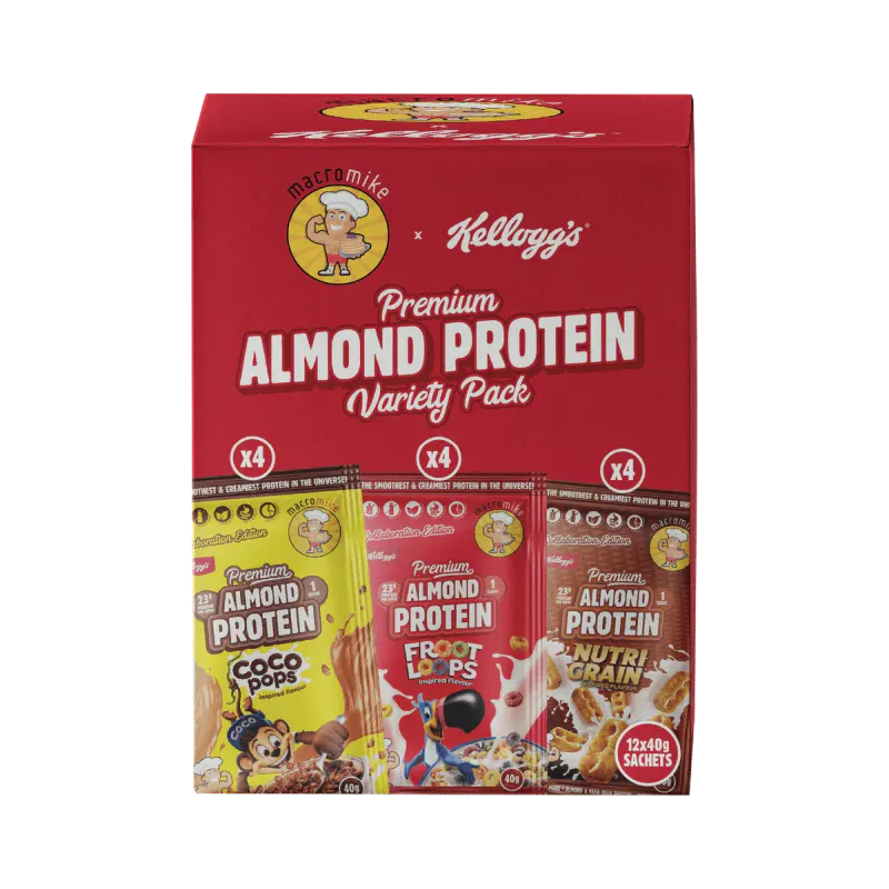 Macro Mike x Kellogg's Variety Sample Pack & Shaker (12 x 40g Sachets)