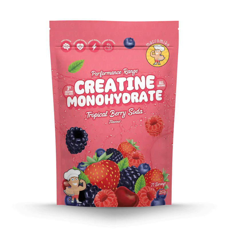 Tropical Berry Soda Creatine Monohydrate (250g Bag)