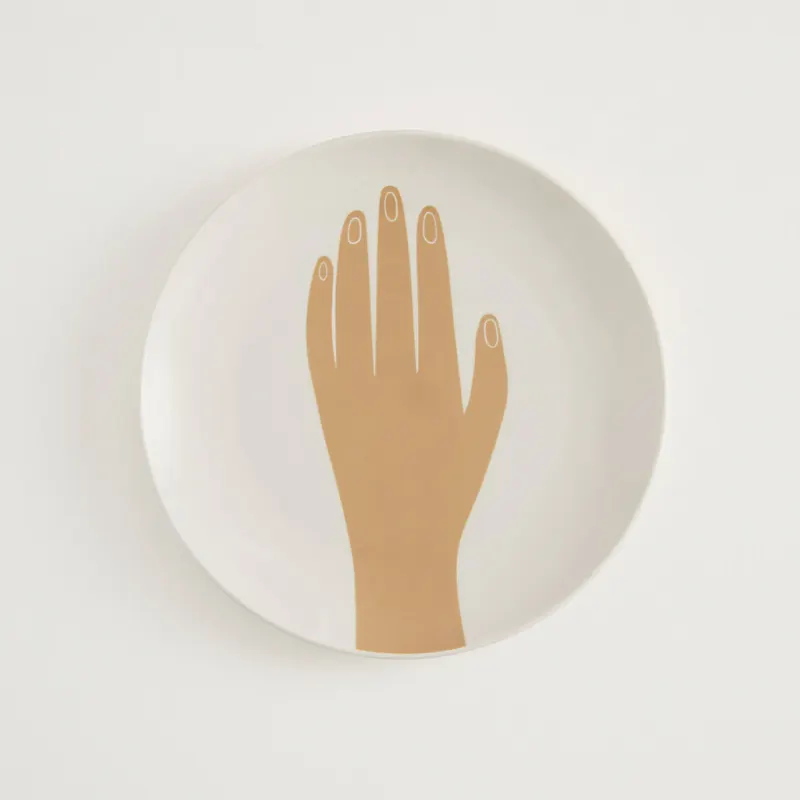 Les Mains Dinner Plates | Beige