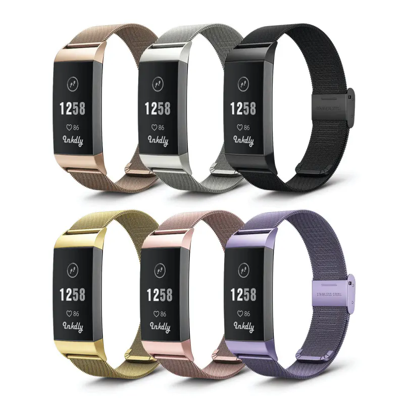 Milanese Fitbit Charge 3 & Charge 4 Band Replacement Quick Release