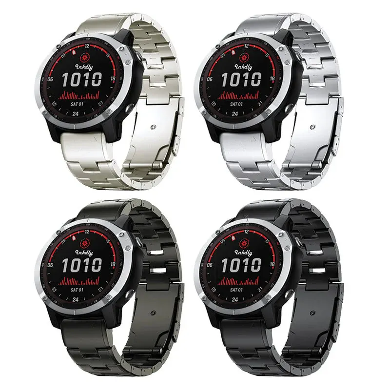 Evo Titanium Garmin Band Replacement Straps with Quick Change (26mm)