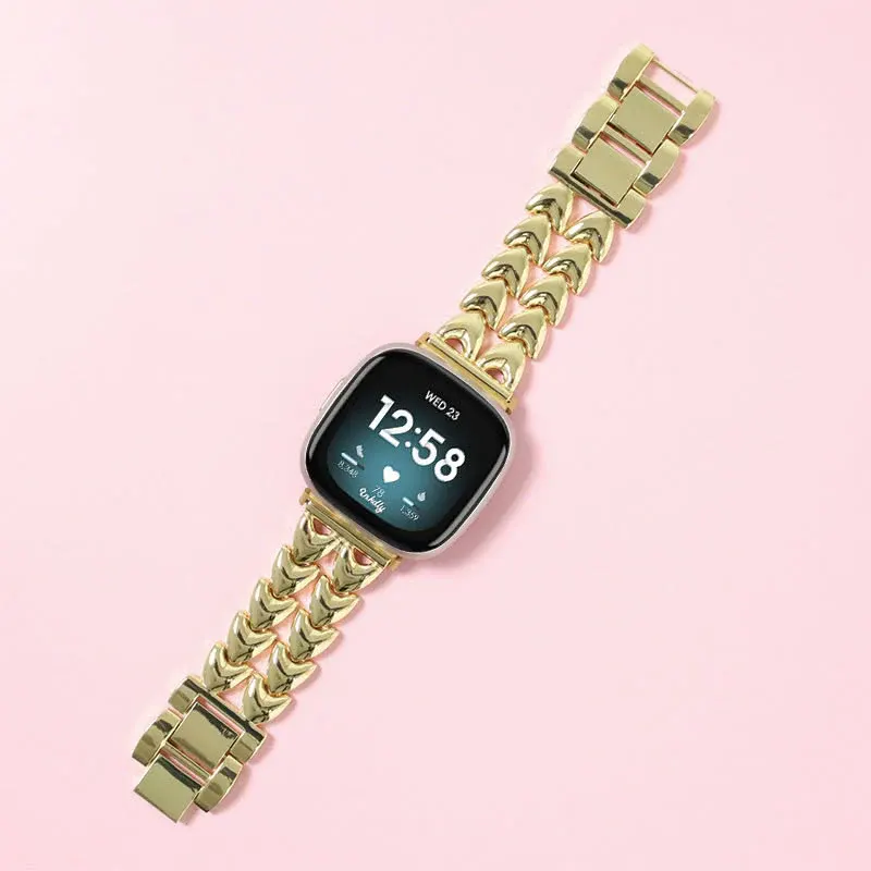 Juliet Stainless Steel Fitbit Versa 3 & Sense Watch Band