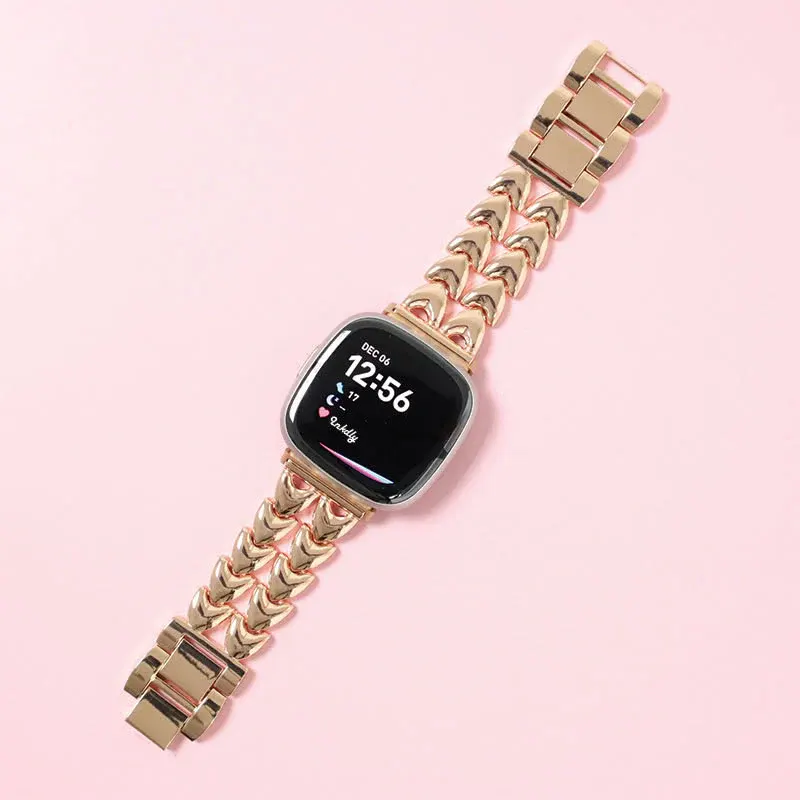Juliet Stainless Steel Fitbit Versa 4 & Sense 2 Watch Band