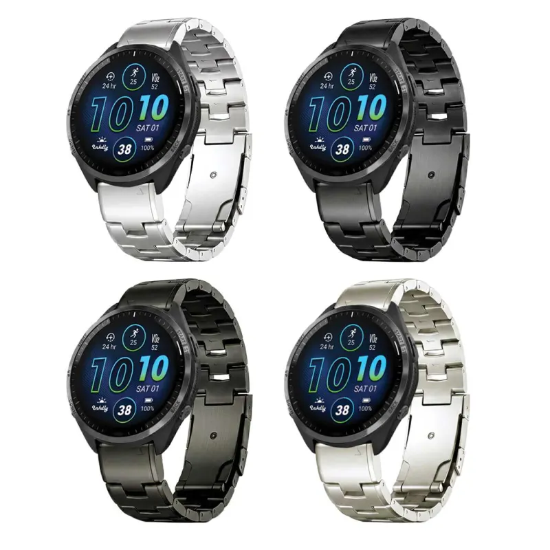 Evo Titanium Garmin Forerunner 965 Bands Replacement Quick Change (22mm)
