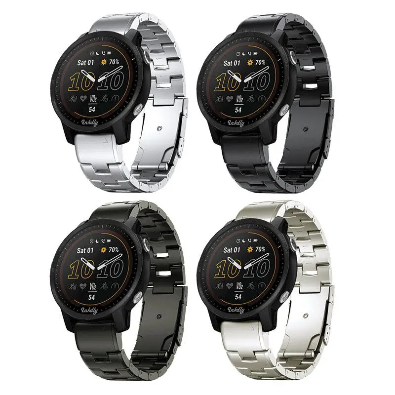 Evo Titanium Garmin Forerunner 955 Bands Replacement Quick Change (22mm)
