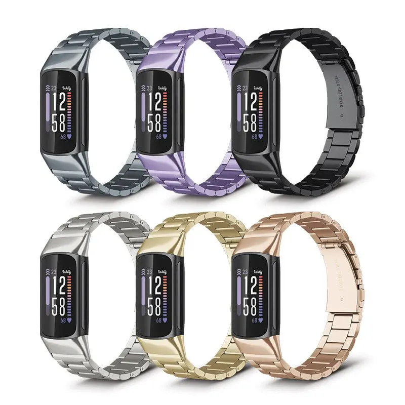 Boss Fitbit Charge 6 Band Replacement Stainless Link