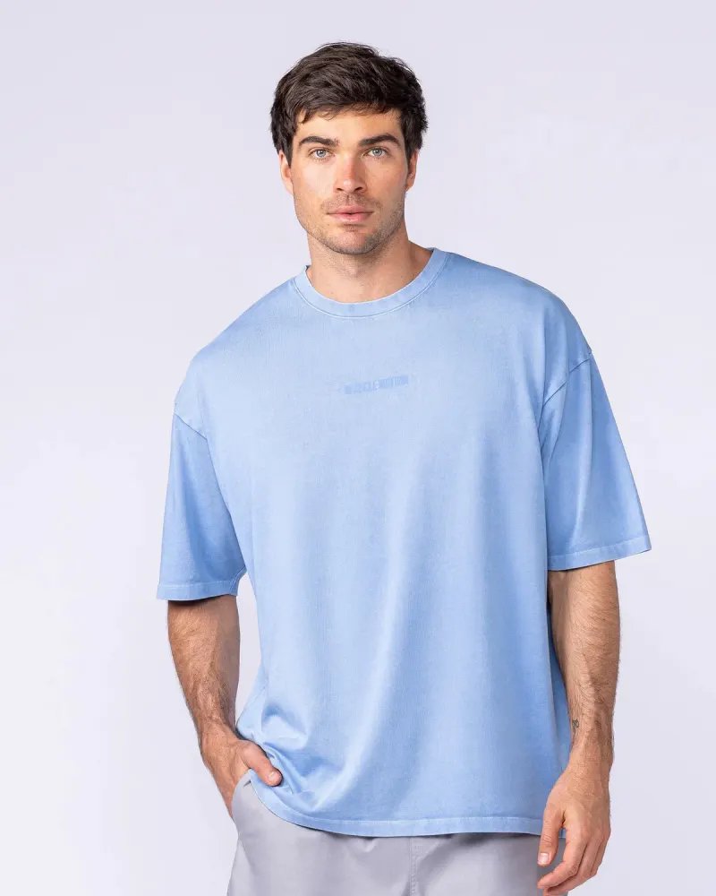 Worldwide Oversized Vintage Tee - Washed Pacific