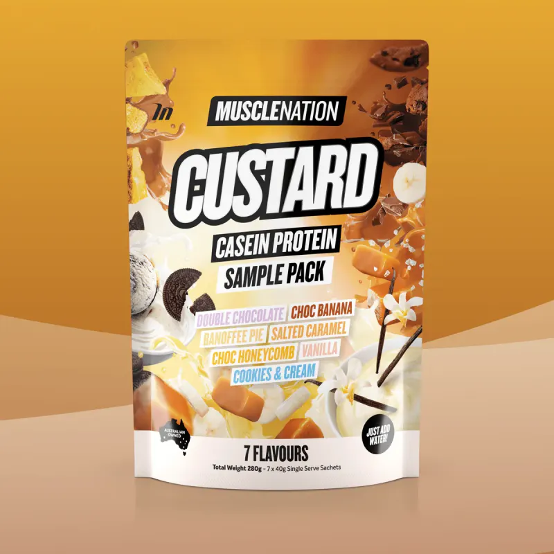 CUSTARD Casein Protein - Sample Pack - 7 Flavours
