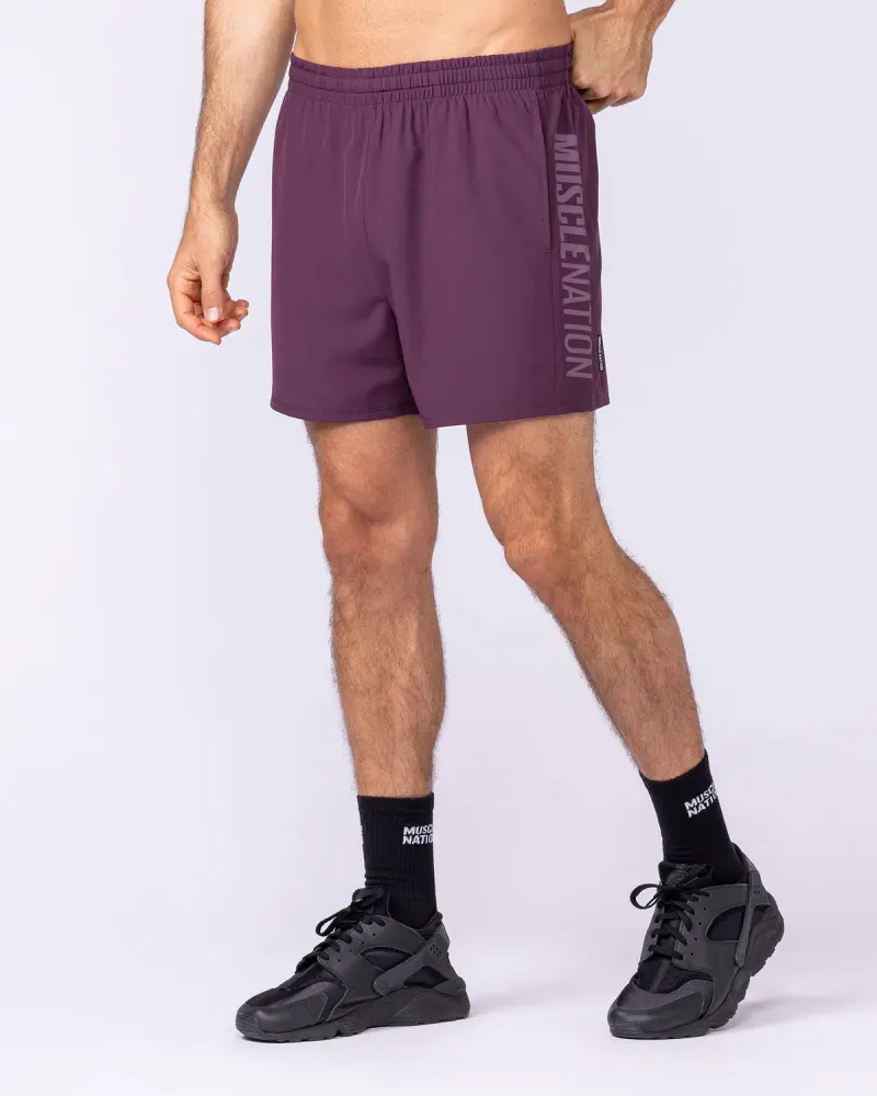 Function 4" Shorts - Cranberry