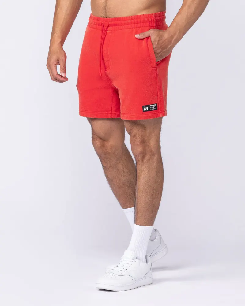 Sweat 5" Shorts - Washed Red