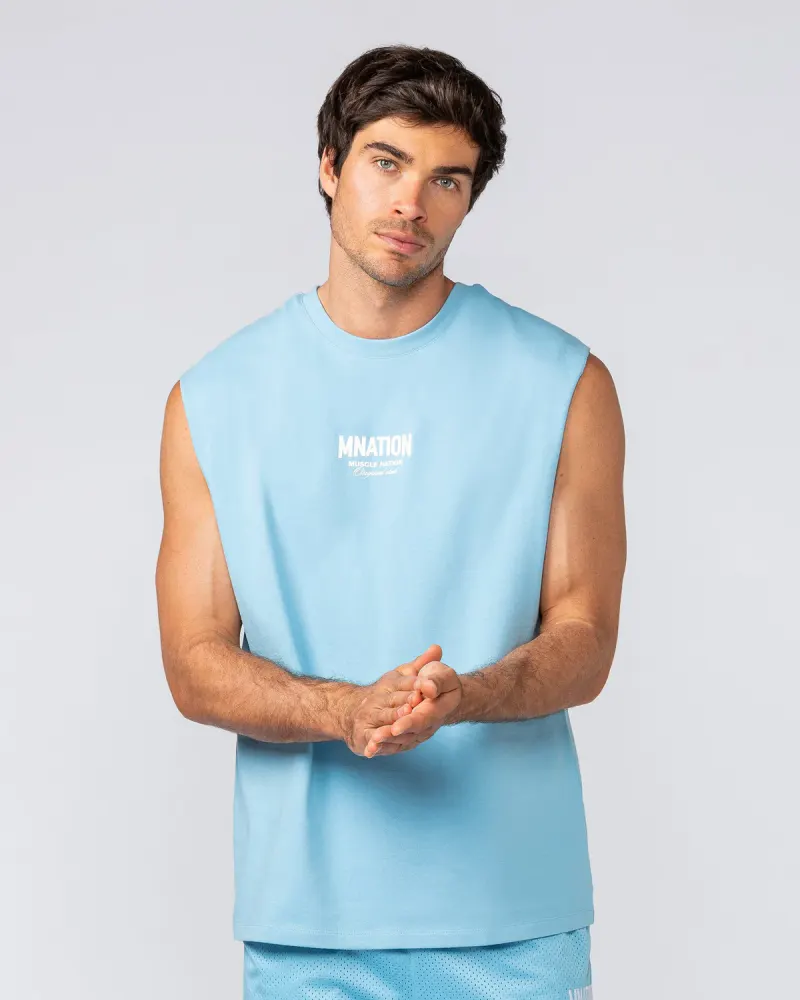 Heritage Muscle Tank - Light Blue