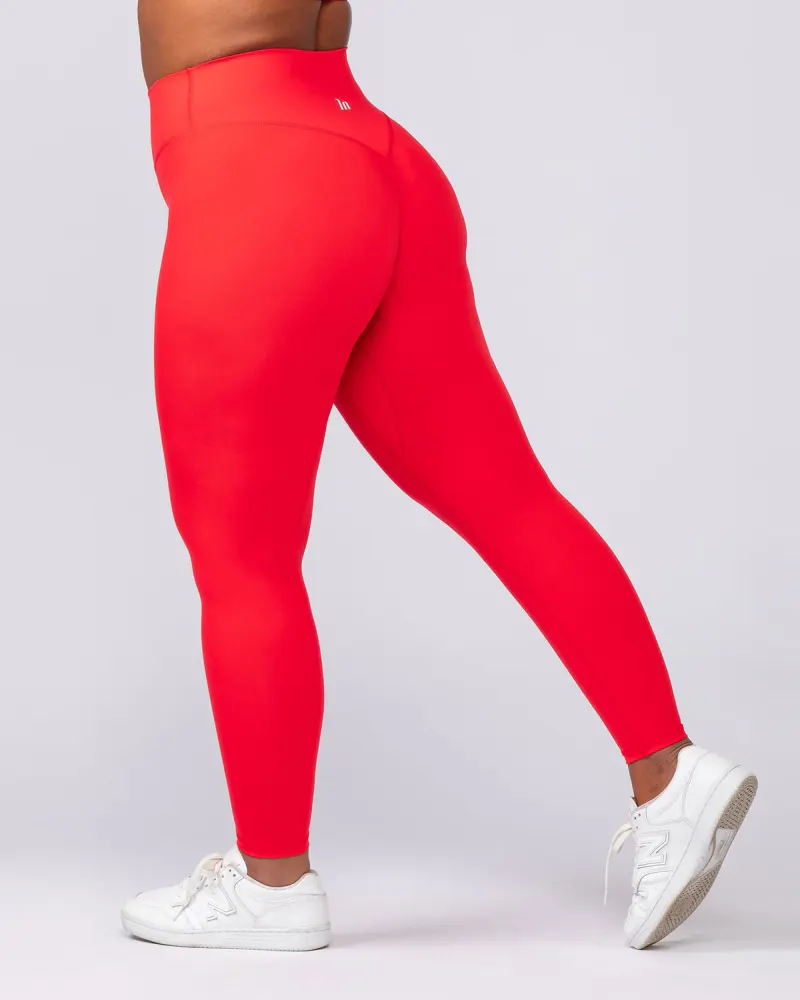 Liberty High Rise Ankle Length Leggings - Salsa
