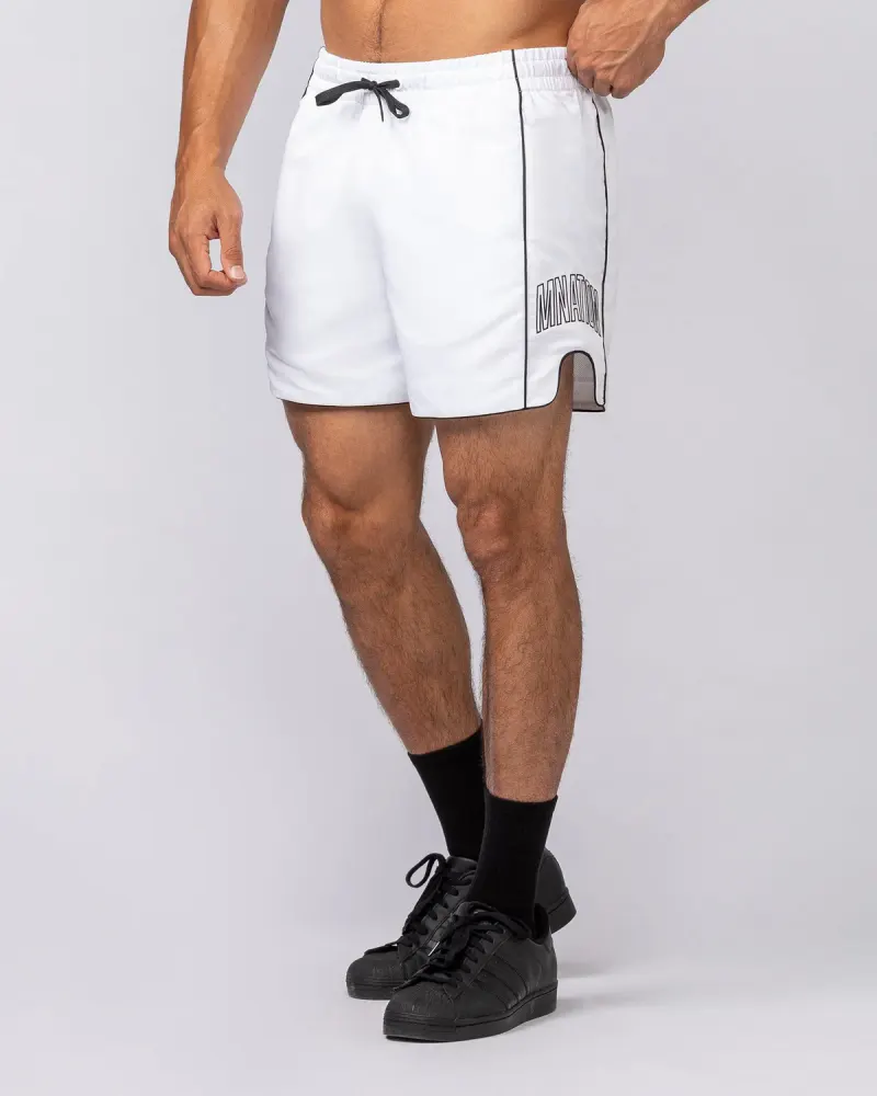 Round House 5" Shorts - White
