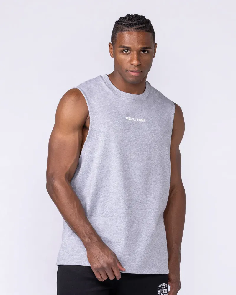 Lifestyle Training Tank - Light Grey Marl