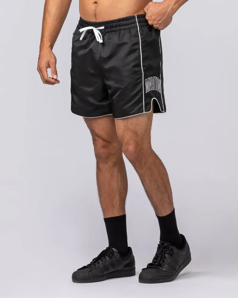 Round House 5" Shorts - Black