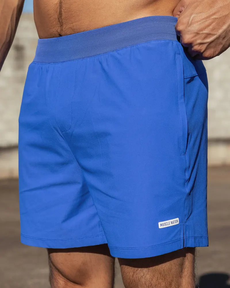 On Repeat Training 5" Shorts - Power Blue