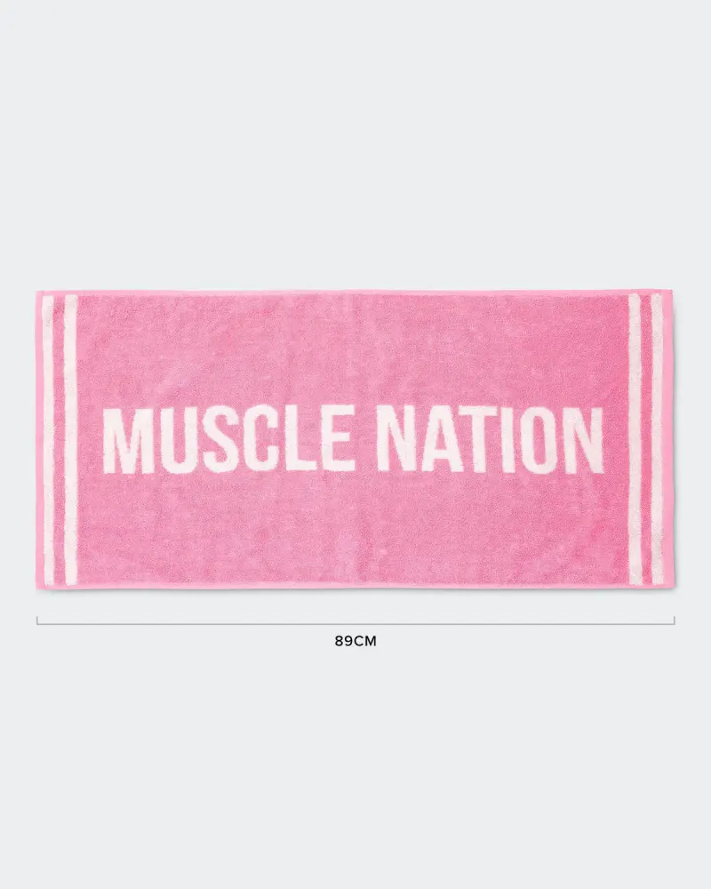 Sweat Towel - Hollywood Pink/ White