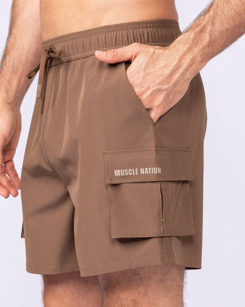 Active Cargo 5" Shorts - Hazelnut