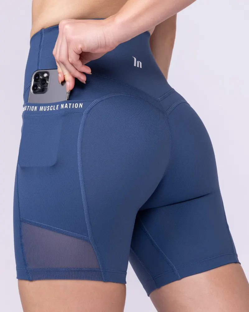 Illusion Signature Pocket Bike Shorts - Atlantis