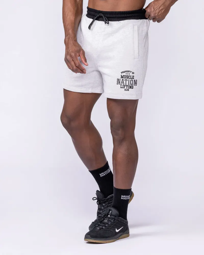 Archives Sweat 5" Shorts - Snow Grey Marl