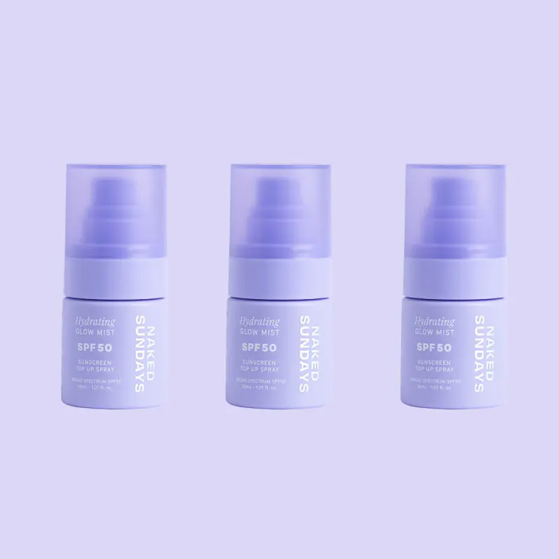 Mini size trio Variant - SPF50+ Glow Face Mist Top Up Spray