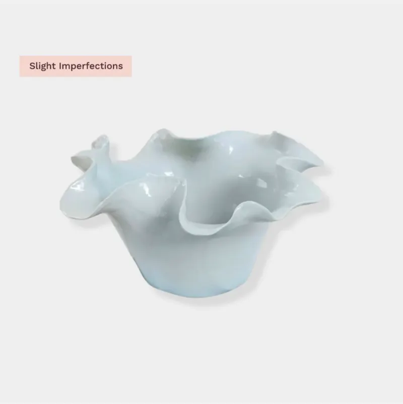norsu STUDIO Living Sculptural Ceramic Bowl – Blue (Almost Perfect)