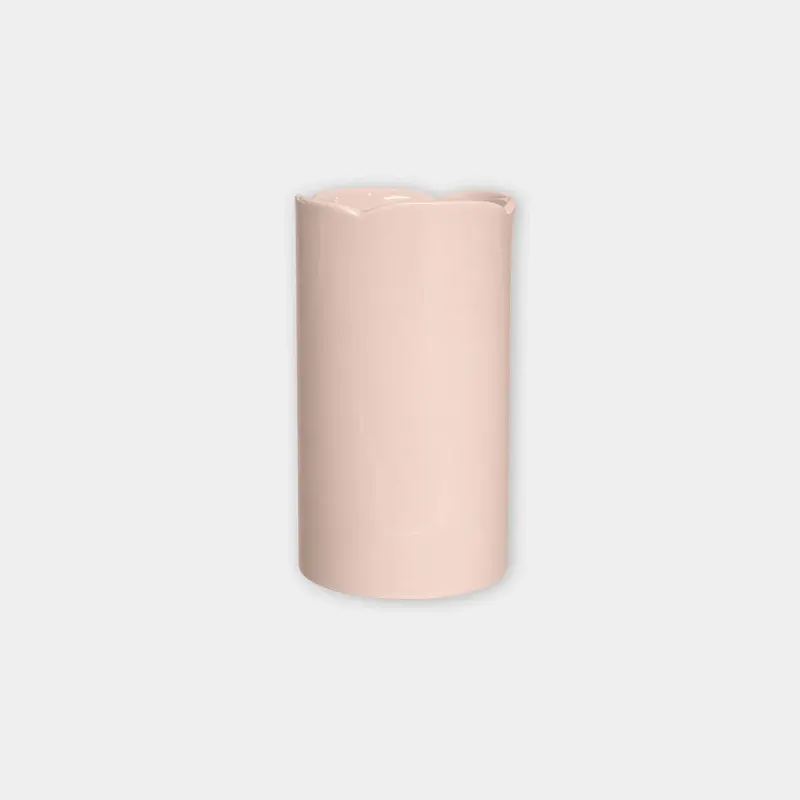 norsu STUDIO Living Ceramic Petal Vase, Small – Blush