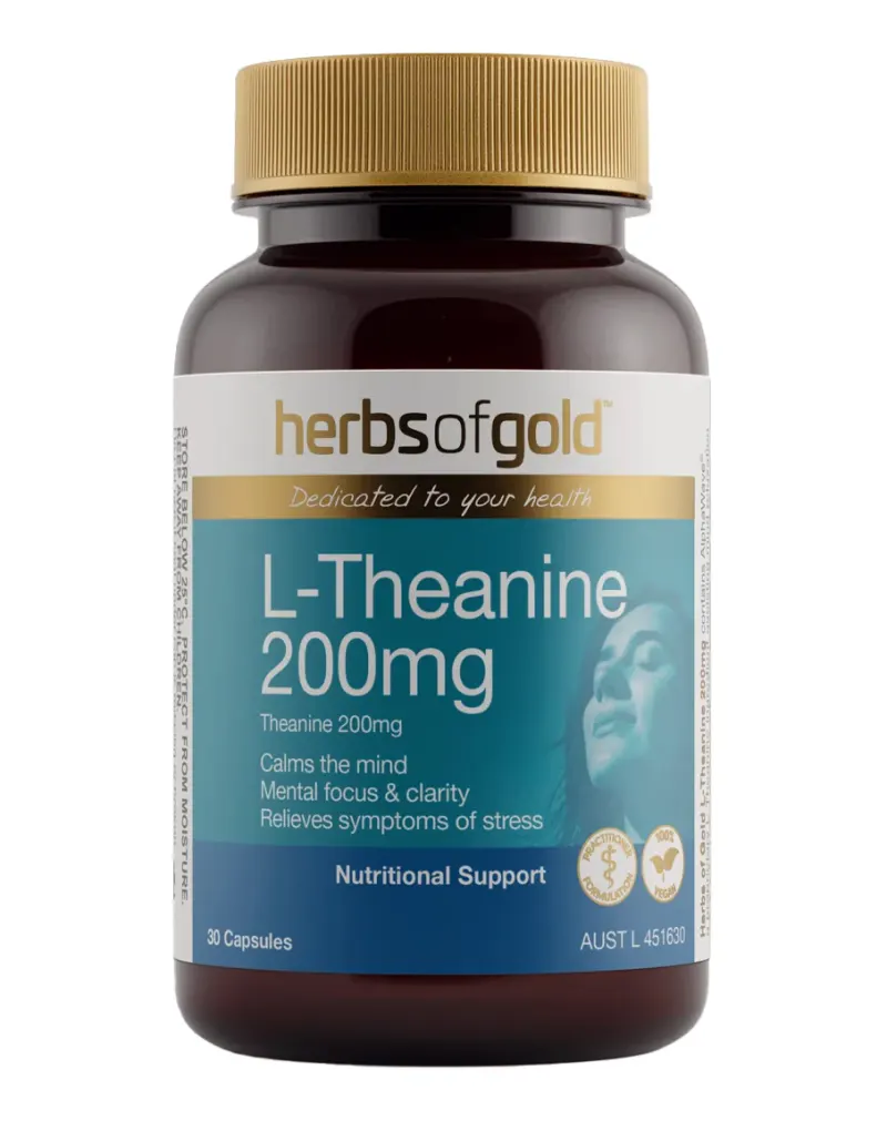 L-Theanine 200mg by Herbs of Gold