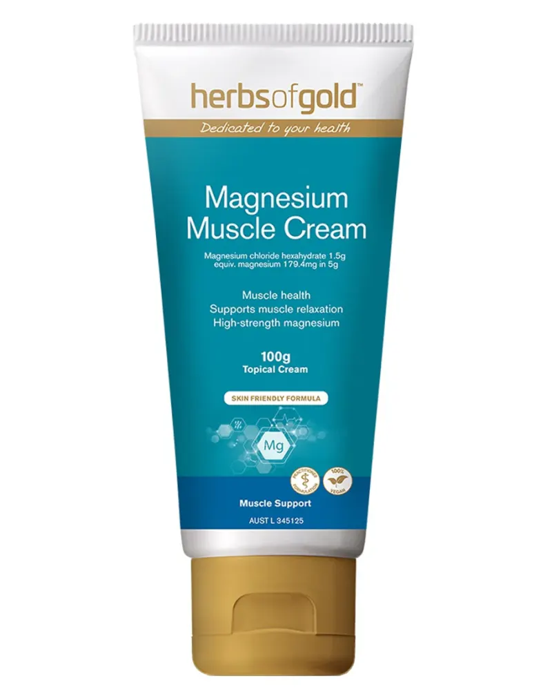 Magnesium Muscle Cream by Herbs of Gold