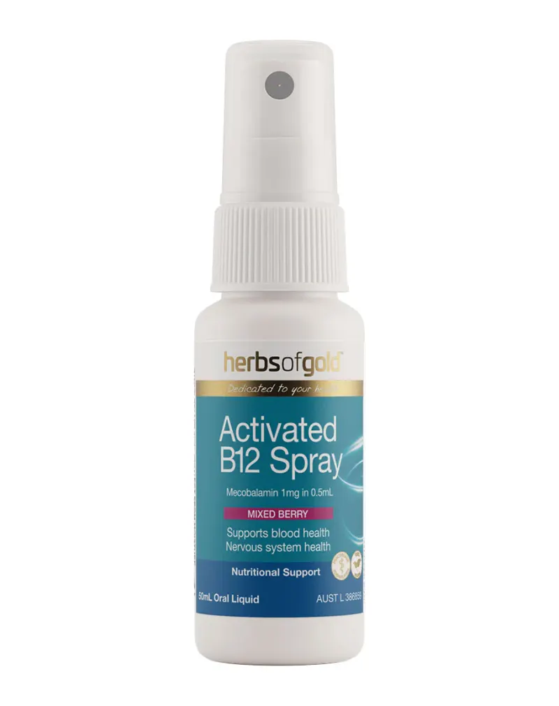 Activated B12 Spray by Herbs of Gold