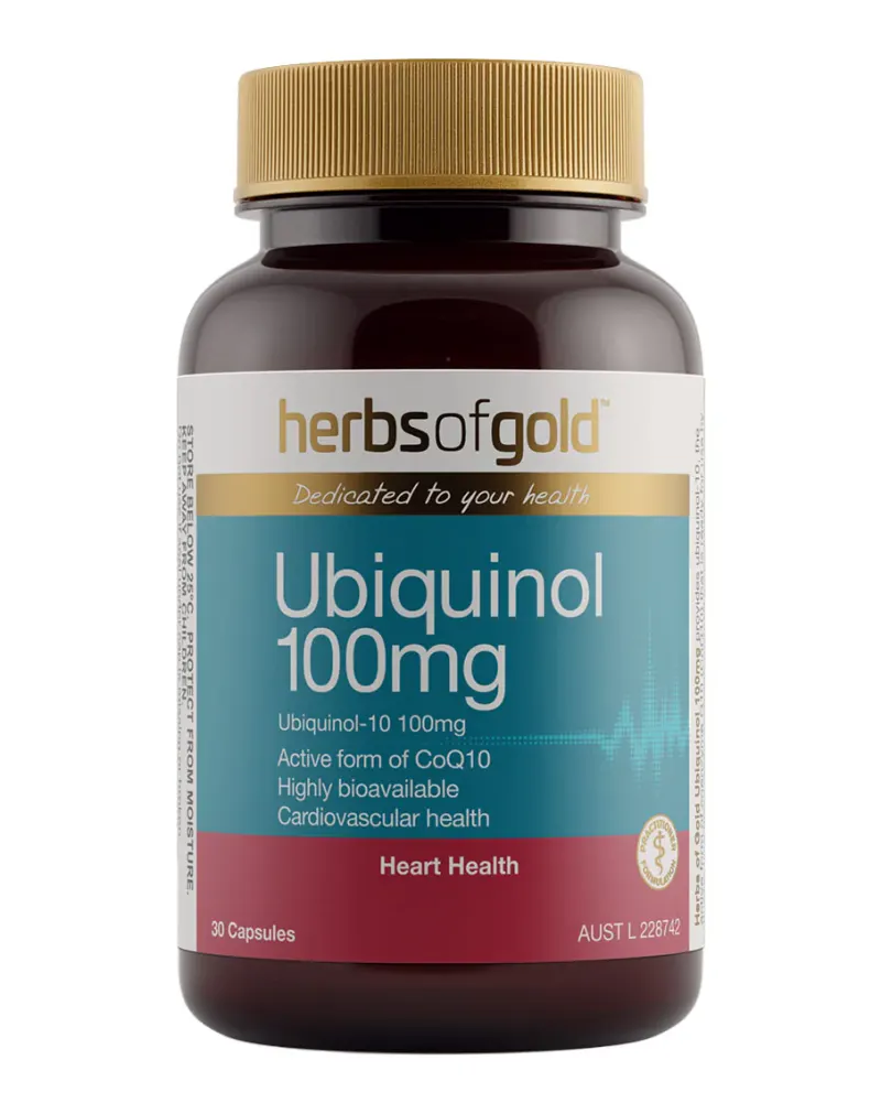 Ubiquinol 100mg by Herbs of Gold